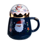 Чашка порцелянова Good luck 400 мл, синій Чашка порцелянова Good luck 400 мл, синій