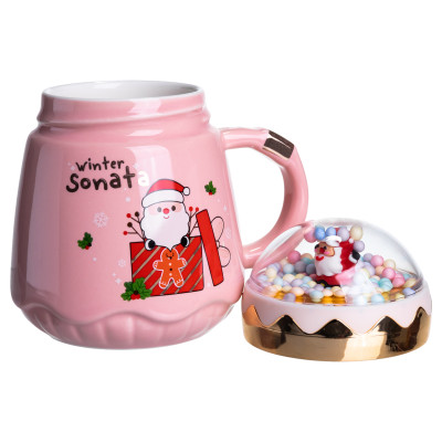 Чашка порцелянова Winter Sonata 400 мл, рожевий Чашка порцелянова Winter Sonata 400 мл, рожевий