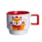 Чашка фарфоровая Лисичка 400 мл