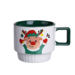 Чашка фарфоровая Оленёнок 400 мл