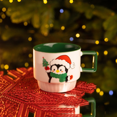 Чашка фарфоровая Пингвин 400 мл