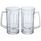 Набір кухлів для пива Beer Stein скляних 2 штуки по 530 мл