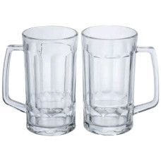 Набір кухлів для пива Beer Stein скляних 2 штуки по 530 мл