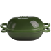 Форма-жаровня для хліба чавунна емальована 1,4 л, зелений