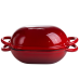 Форма-жаровня для хліба чавунна емальована 1,4 л, червоний