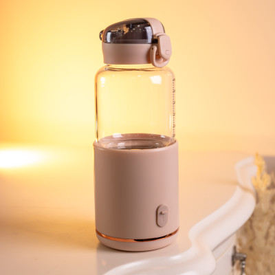 Бутылка с подогревом 300 мл с аккумулятором, розовый