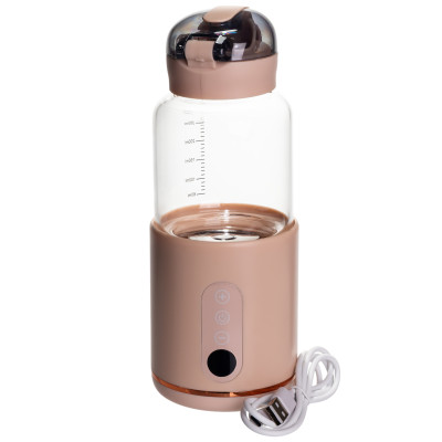 Бутылка с подогревом 300 мл с аккумулятором, розовый