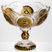 Ваза для фруктів скляна Gold Glass 22 см