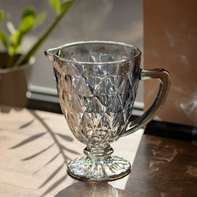 Кувшин для напитков Diamond Blue стеклянный 1 литр