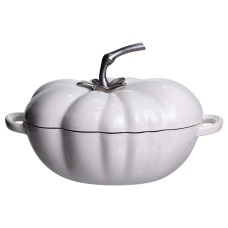 Кастрюля чугунная эмалированная Iron Tomato 2,5 л, белый