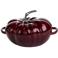 Каструля чавунна емальована Iron Tomato 2,5 л, бургунді