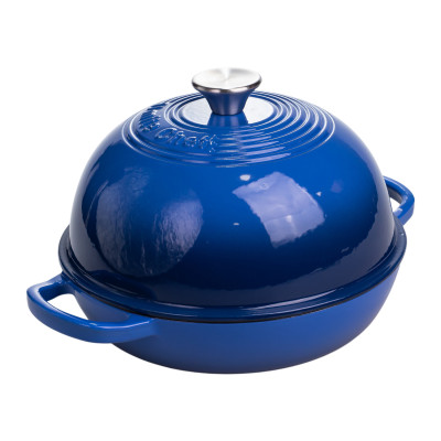 Жаровня-голландська піч чавунна емальована 2 л, синій Жаровня-голландська піч чавунна емальована 2 л, синій