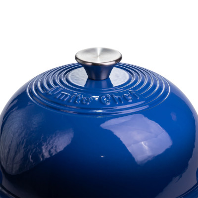 Жаровня-голландська піч чавунна емальована 2 л, синій Жаровня-голландська піч чавунна емальована 2 л, синій