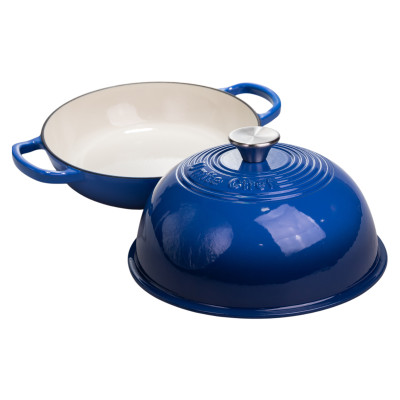 Жаровня-голландська піч чавунна емальована 2 л, синій Жаровня-голландська піч чавунна емальована 2 л, синій