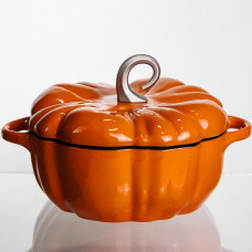 Каструля чавунна емальована Iron Pumpkin 3,5 л, помаранчевий