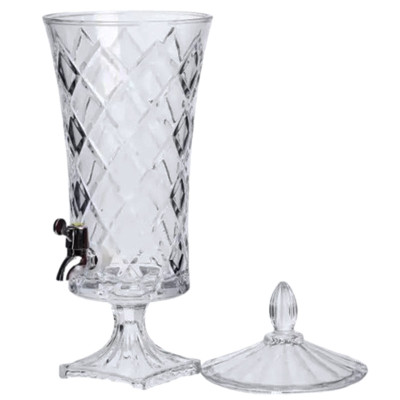 Лимонадниця скляна на ніжці Crystal Dispenser 4.5 л з краником Лимонадниця скляна на ніжці Crystal Dispenser 4.5 л з краником