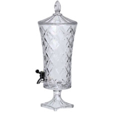 Лимонадница стеклянная на ножке Crystal Dispenser 4,5 л с краном