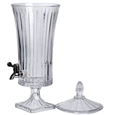 Лимонадниця скляна на ніжці Lemon Dispenser 4.5 л з краником
