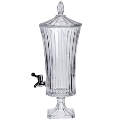 Лимонадниця скляна на ніжці Lemon Dispenser 4.5 л з краником