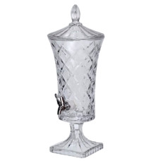 Лимонадница стеклянная на ножке Glass Fountain 2 л с краном