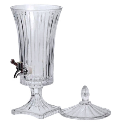 Лимонадниця скляна на ніжці Patterned Pitcher 2 л з краником