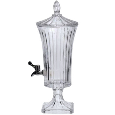 Лимонадниця скляна на ніжці Patterned Pitcher 2 л з краником