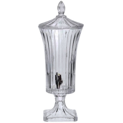 Лимонадниця скляна на ніжці Patterned Pitcher 2 л з краником