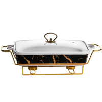 Мармітниця порцелянова для інших страв Black Marble 2 л