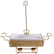 Мармитница фарфоровая Luxury для вторых блюд 3,5 л