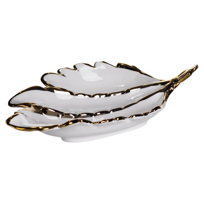 Менажница фарфоровая на 3 секции 40*25*7.5 см Менажница фарфоровая на 3 секции 40*25*7.5 см