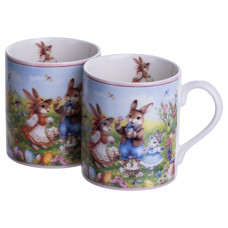 Набор чашек фарфоровых Rabbit Family 2 штуки по 220 мл