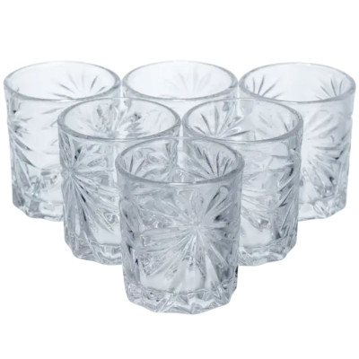 Набор рюмок для крепких напитков Shot glass 6 штук по 75 мл