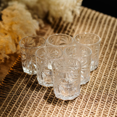Набор рюмок для крепких напитков Shot glass 6 штук по 75 мл
