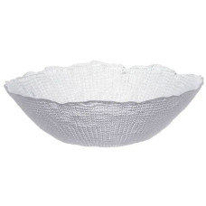 Стеклянная салатница «Хрустальная волна» 27 см, прозрачный