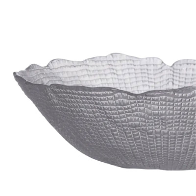 Стеклянная салатница «Хрустальная волна» 27 см, прозрачный