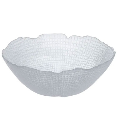 Стеклянная салатница «Кристальная волна» 19 см, прозрачный