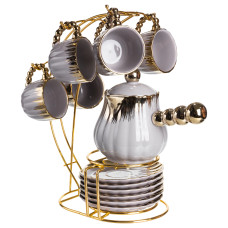 Набор для кофе по-турецки фарфоровый Confidence на 6 персон