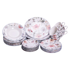 Столовый сервиз на 6 персон фарфоровый Fleur