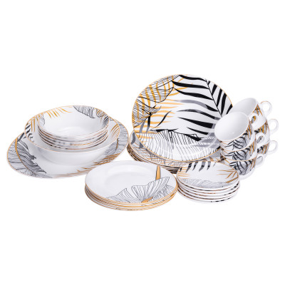 Столовый сервиз на 6 персон фарфоровый Palm