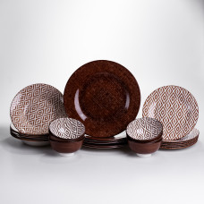 Столовый сервиз Striato фарфоровый 24 предмета на 6 персон