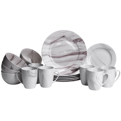 Столовый сервиз фарфоровый на 6 персон Fine Marble