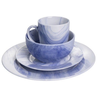 Столовый сервиз из фарфора Marble Clara 24 предмета на 6 персон