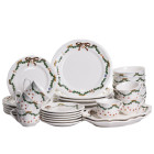 Столовый сервиз новогодний фарфоровый ROYAL 32 предмета на 6 персон