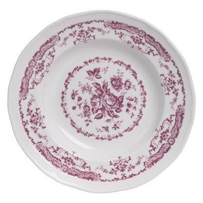 Столовый сервиз фарфоровый Bitossi 16 предметов на 4 персоны, розовый Столовый сервиз фарфоровый Bitossi 16 предметов на 4 персоны, розовый