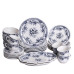 Столовий сервіз Vintage Elegant порцеляновий 32 предмети на 6 персон, синій