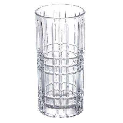 Набір склянок Praajbo Geometric Glass 6 штук по 300 мл з рельєфним візерунком