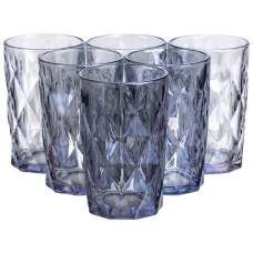 Набор стаканов Diamond Blue 6 штук по 300 мл