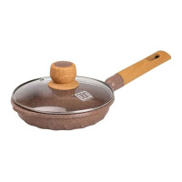 Сковорода универсальная MGC алюминиевая 20 см с антипригарным покрытием, кофейный