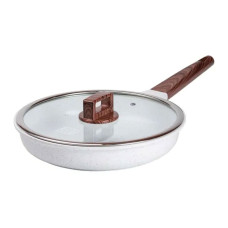 Сковорода универсальная MGC алюминиевая 28 см с антипригарным покрытием, белый