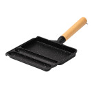 Сковорода для сніданку з антипригарним покриттям 21*18,5*2 см, чорний